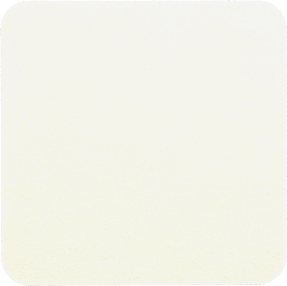  Filzuntersetzer Eckig 20x20cm in Creme (RT511). Druck: 3-farbiger Transferdruck