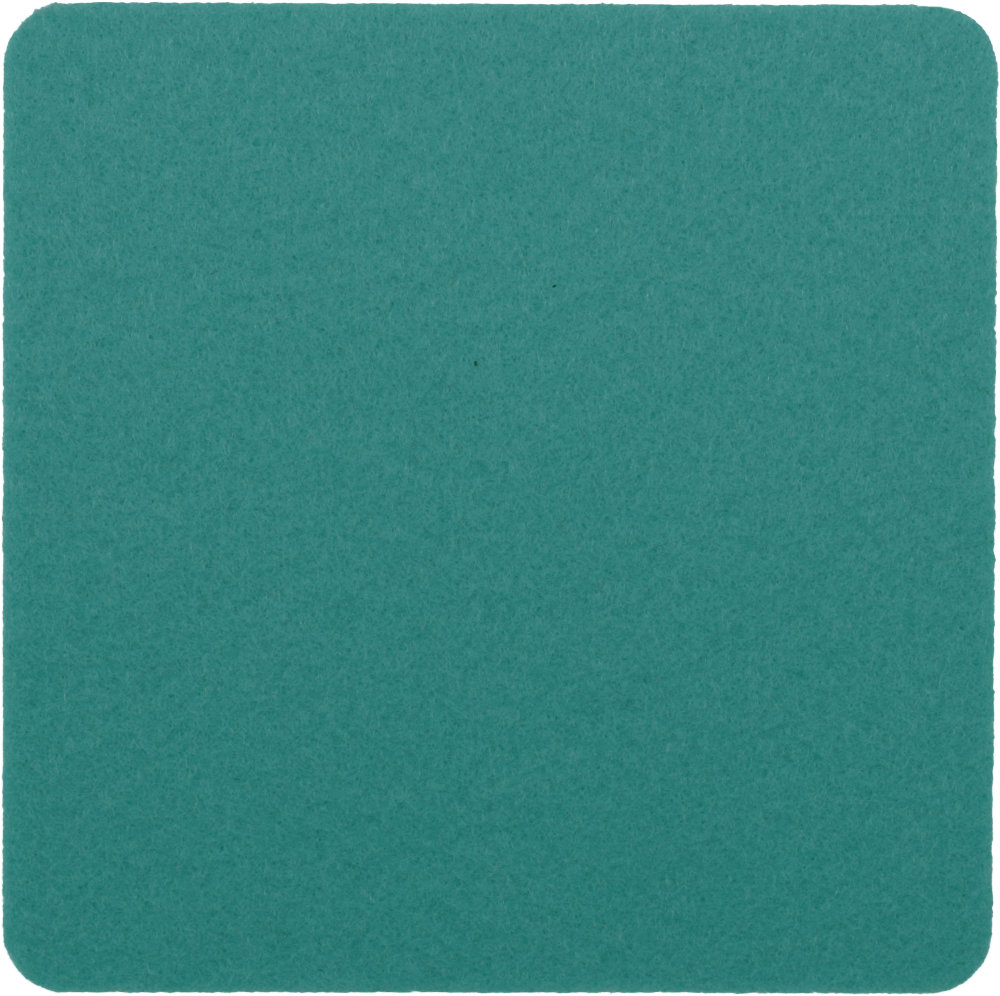 Filzuntersetzer Eckig 30x30cm in Petrol (RT532). Druck: 1-farbiger Transferdruck