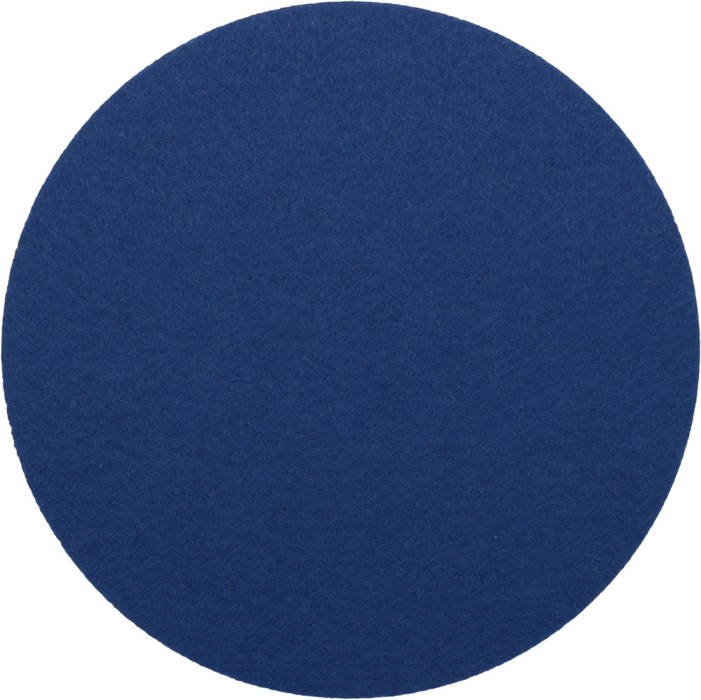 Filzuntersetzer Rund 10cm in Blau (RT516). Druck: Ohne Aufdruck/Neutral