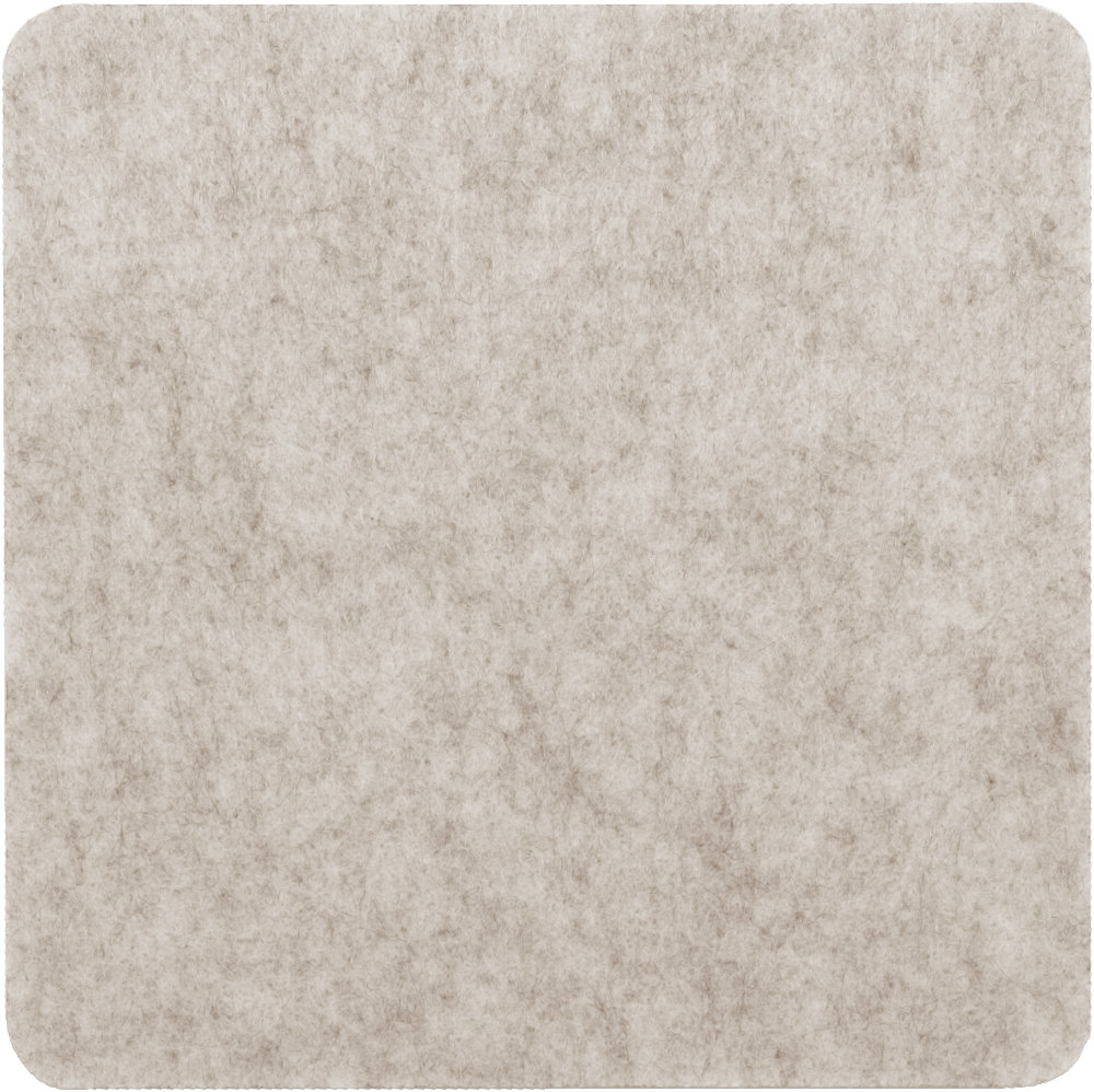 Filzuntersetzer Eckig 30x30cm in Beige-meliert (RT522). Druck: Ohne Aufdruck/Neutral