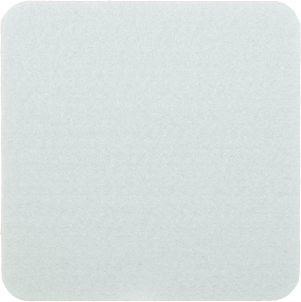 Filzuntersetzer Eckig 10x10cm in Weiß (RT510). Druck: Ohne Aufdruck/Neutral