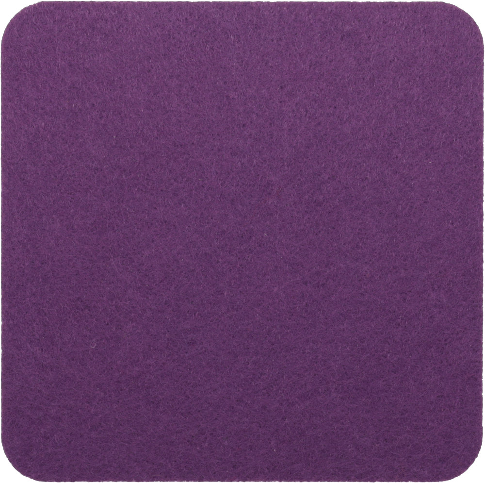 Filzuntersetzer Eckig 30x30cm in Lila (RT518). Druck: Ohne Aufdruck/Neutral